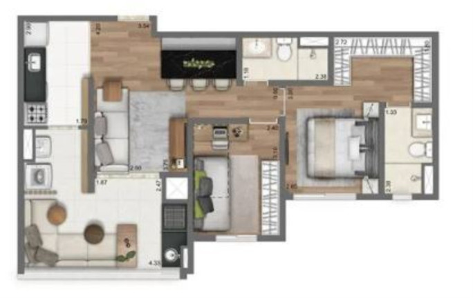 Imagem Apartamento com 3 Quartos à Venda, 110 m² em Panamby - São Paulo