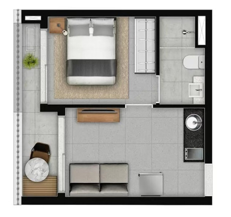 Imagem Apartamento com 1 Quarto à Venda, 23 m² em Vila Mariana - São Paulo