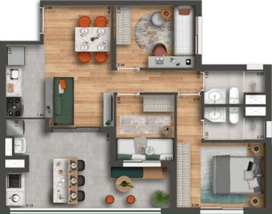 Imagem Apartamento com 2 Quartos à Venda, 63 m² em Chácara Klabin - São Paulo