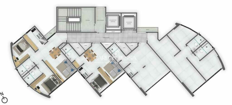 Imagem Apartamento com 2 Quartos à Venda, 46 m² em Casa Amarela - Recife