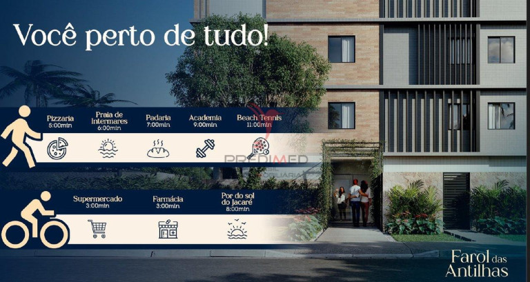 Foto do imóvel Apartamento com 2 Quartos à Venda, 54 m² em Intermares - Cabedelo