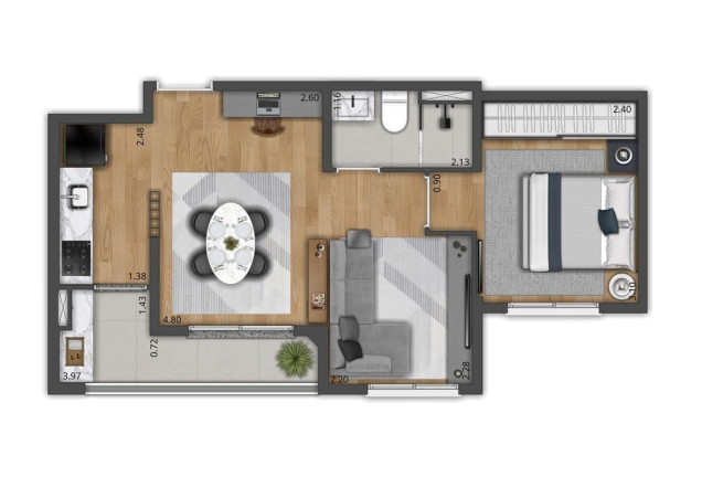 Imagem Apartamento com 2 Quartos à Venda, 39 m² em Alto De Pinheiros - São Paulo
