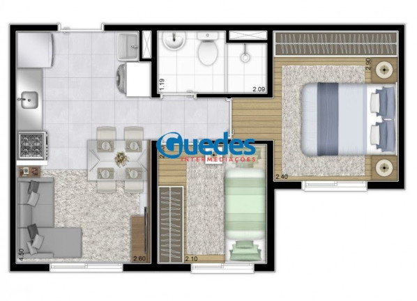Imagem Apartamento com 2 Quartos à Venda, 32 m² em Parque Munhoz - São Paulo