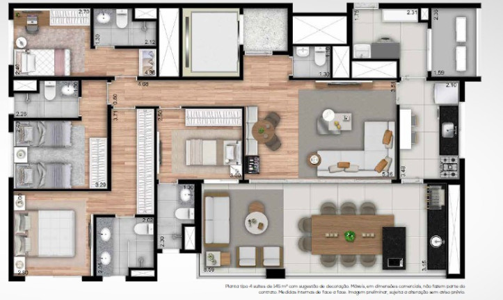 Imagem Apartamento com 4 Quartos à Venda, 146 m² em Ipiranga - São Paulo
