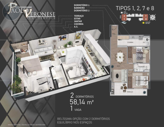 Imagem Apartamento com 2 Quartos à Venda, 58 m² em Aviação - Praia Grande Imagem Apartamento com 2 Quartos à Venda, 58 m² em Aviação - Praia Grande