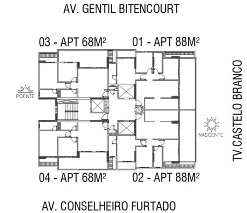 Imagem Apartamento com 2 Quartos à Venda, 68 m² em São Brás - Belém Imagem Apartamento com 2 Quartos à Venda, 68 m² em São Brás - Belém