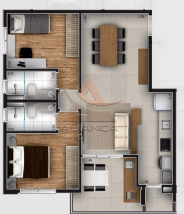 Imagem Apartamento com 2 Quartos à Venda, 65 m² em Vila Do Golf - Ribeirão Preto Imagem Apartamento com 2 Quartos à Venda, 65 m² em Vila Do Golf - Ribeirão Preto