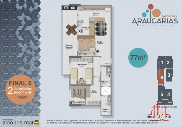 Imagem Apartamento com 2 Quartos à Venda, 69 m² em Jd. Imperador - Praia Grande Imagem Apartamento com 2 Quartos à Venda, 69 m² em Jd. Imperador - Praia Grande
