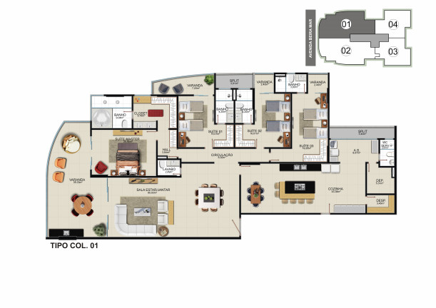 Imagem Apartamento com 4 Quartos à Venda, 32.000 m² em Praia Do Morro - Guarapari