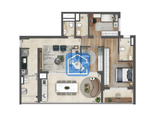 Imagem Apartamento com 3 Quartos à Venda, 111 m² em Brás - São Paulo Imagem Apartamento com 3 Quartos à Venda, 111 m² em Brás - São Paulo