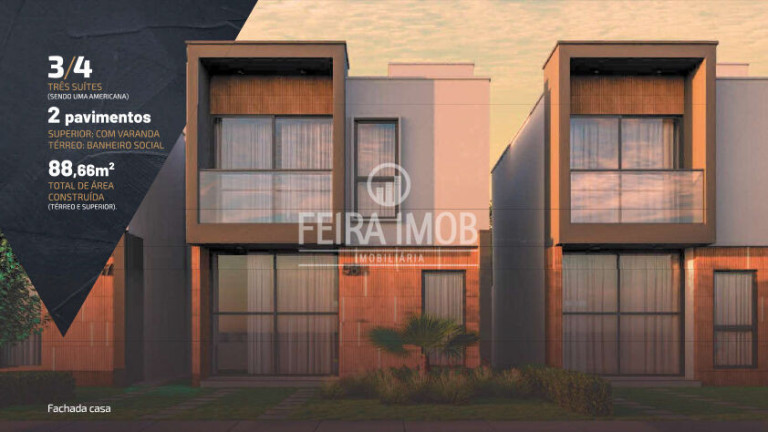 Casa com 3 Quartos à Venda, 88 m² em Sim - Feira De Santana