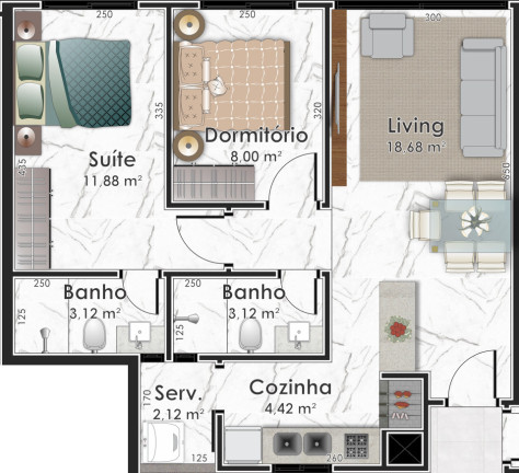 Imagem Apartamento com 2 Quartos à Venda, 146 m² em Capão Da Canoa - Capão Da Canoa