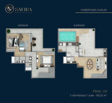 Imagem Apartamento com 3 Quartos à Venda, 150 m² em Guilhermina - Praia Grande