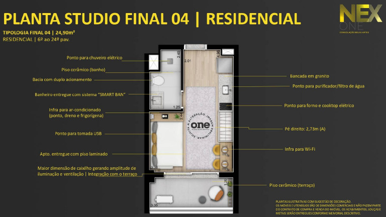 Imagem Apartamento com 1 Quarto à Venda, 36 m² em Consolação - São Paulo Imagem Apartamento com 1 Quarto à Venda, 36 m² em Consolação - São Paulo