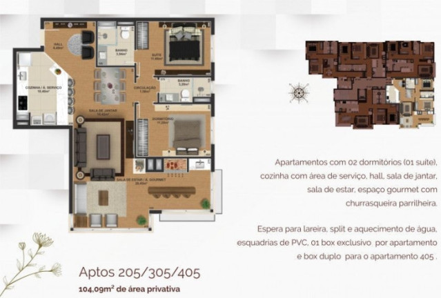 Imagem Apartamento com 2 Quartos à Venda, 104 m² em Floresta - Gramado