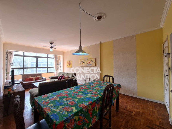 Imagem Apartamento com 3 Quartos para Alugar, 165 m² em José Menino - Santos