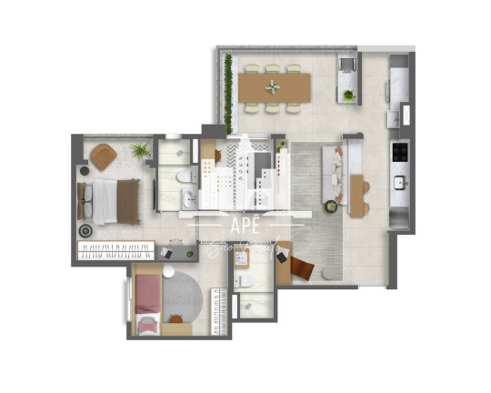 Imagem Apartamento com 2 Quartos à Venda, 57 m² em Vila Mascote - São Paulo