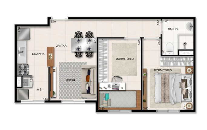Imagem Apartamento com 2 Quartos à Venda, 43 m² em Cooperativa - São Bernardo Do Campo Imagem Apartamento com 2 Quartos à Venda, 43 m² em Cooperativa - São Bernardo Do Campo