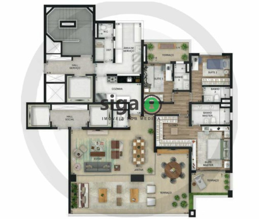 Imagem Apartamento com 3 Quartos à Venda, 208 m² em Jardins - São Paulo Imagem Apartamento com 3 Quartos à Venda, 208 m² em Jardins - São Paulo