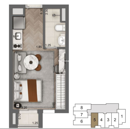 Imagem Imóvel com 1 Quarto à Venda, 24 m² em Campo Belo - São Paulo Imagem Imóvel com 1 Quarto à Venda, 24 m² em Campo Belo - São Paulo