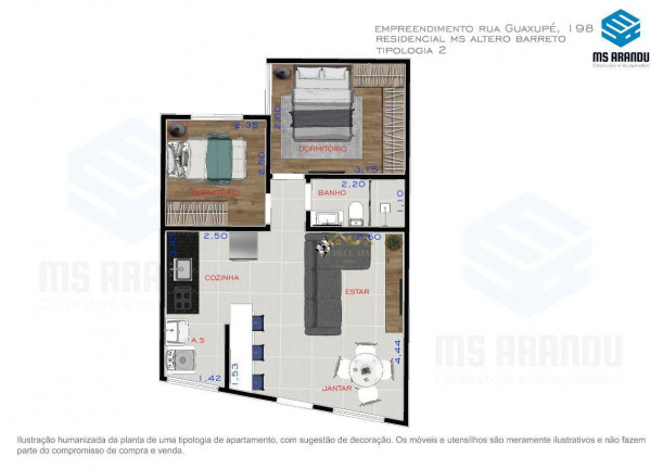 Imagem Apartamento com 2 Quartos à Venda, 45 m² em Anália Franco - São Paulo