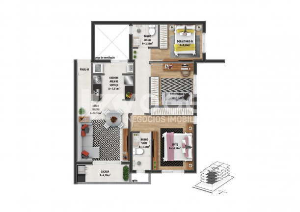 Imagem Apartamento com 2 Quartos à Venda, 85 m² em Rio Branco - Novo Hamburgo Imagem Apartamento com 2 Quartos à Venda, 85 m² em Rio Branco - Novo Hamburgo