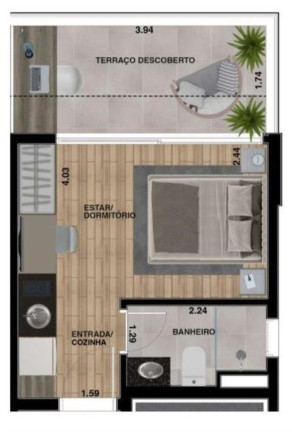 Imagem Imóvel com 1 Quarto à Venda, 20 m² em Paraíso - São Paulo Imagem Imóvel com 1 Quarto à Venda, 20 m² em Paraíso - São Paulo