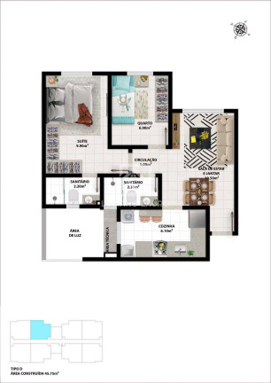 Imagem Apartamento com 2 Quartos à Venda, 45 m² em Primavera - Vitória Da Conquista Imagem Apartamento com 2 Quartos à Venda, 45 m² em Primavera - Vitória Da Conquista