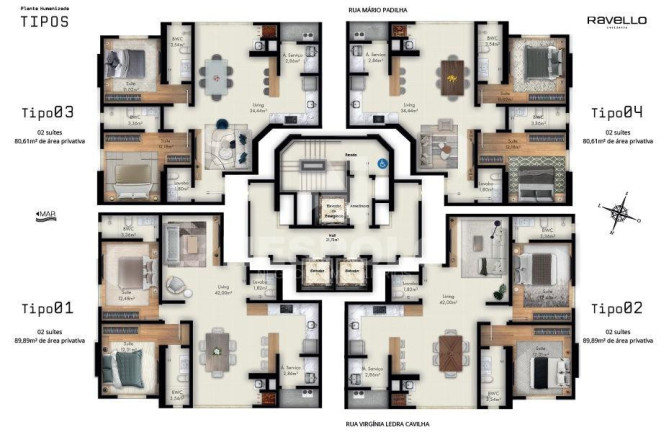Imagem Apartamento à Venda, 89 m² em Perequê - Porto Belo Imagem Apartamento à Venda, 89 m² em Perequê - Porto Belo