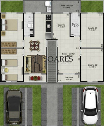 Imagem Apartamento com 2 Quartos à Venda, 56 m² em Coqueiro - Belém Imagem Apartamento com 2 Quartos à Venda, 56 m² em Coqueiro - Belém