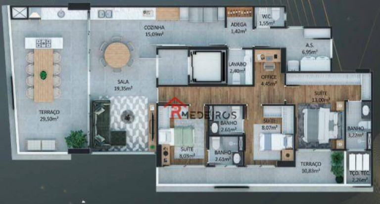 Imagem Apartamento com 3 Quartos à Venda, 151 m² em Canto Do Forte - Praia Grande Imagem Apartamento com 3 Quartos à Venda, 151 m² em Canto Do Forte - Praia Grande