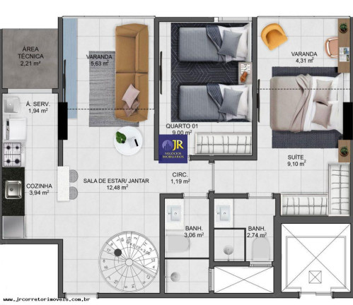 Imagem Apartamento com 3 Quartos à Venda, 116 m² em Praia De Itaparica - Vila Velha