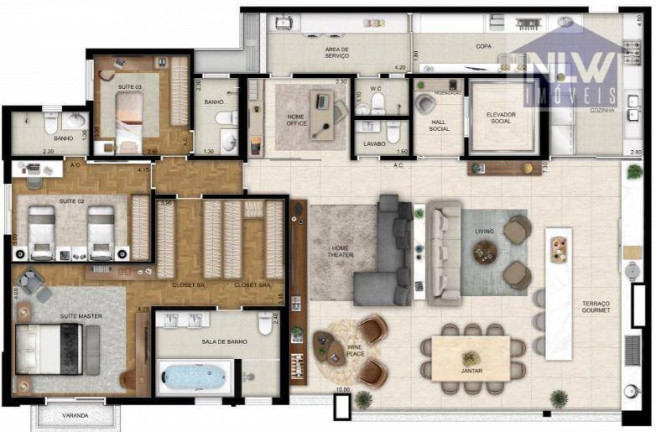 Imagem Apartamento com 3 Quartos à Venda, 211 m² em Cidade Jardim - São Paulo Imagem Apartamento com 3 Quartos à Venda, 211 m² em Cidade Jardim - São Paulo