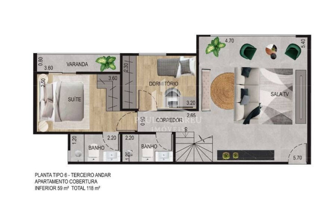 Imagem Cobertura com 2 Quartos à Venda, 115 m² em Centro - São Bernardo Do Campo Imagem Cobertura com 2 Quartos à Venda, 115 m² em Centro - São Bernardo Do Campo