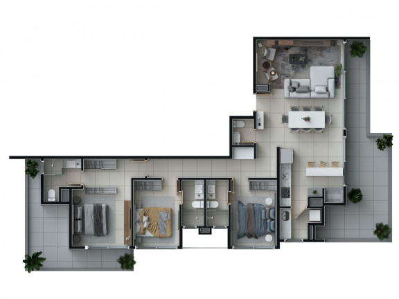Imagem Apartamento com 2 Quartos à Venda, 70 m² em Stan - Torres