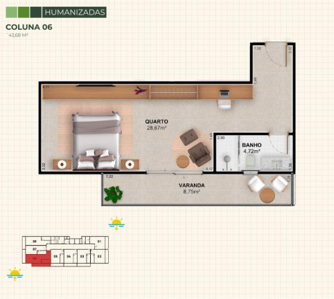 Imagem Apartamento com 1 Quarto à Venda, 32 m² em Centro - Cabo Frio