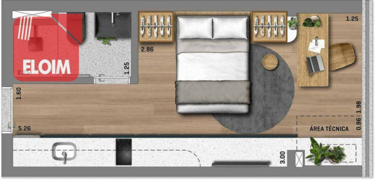 Imagem Studio com 1 Quarto à Venda, 26 m² em Perdizes - São Paulo Imagem Studio com 1 Quarto à Venda, 26 m² em Perdizes - São Paulo