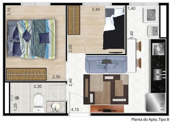 Imagem Apartamento com 2 Quartos à Venda, 50 m² em Jardim Itacolomi - São Paulo Imagem Apartamento com 2 Quartos à Venda, 50 m² em Jardim Itacolomi - São Paulo