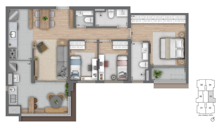 Imagem Apartamento com 3 Quartos à Venda, 93 m² em Vila Mariana - São Paulo