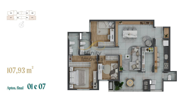 Imagem Apartamento com 4 Quartos à Venda, 211 m² em Serra Do Curral Del Rey - Nova Lima