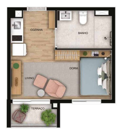 Imagem Apartamento com 1 Quarto à Venda, 27 m² em Vila Olímpia - São Paulo Imagem Apartamento com 1 Quarto à Venda, 27 m² em Vila Olímpia - São Paulo