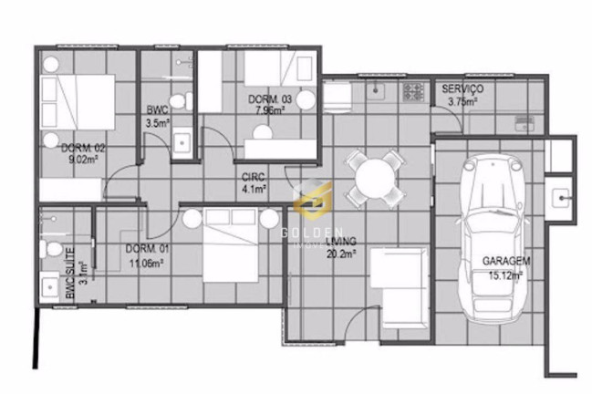 Imagem Casa com 3 Quartos à Venda, 135 m² em Centro - Tijucas Imagem Casa com 3 Quartos à Venda, 135 m² em Centro - Tijucas