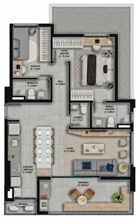 Imagem Apartamento com 2 Quartos à Venda, 82 m² em Setor Aeroporto - Goiânia