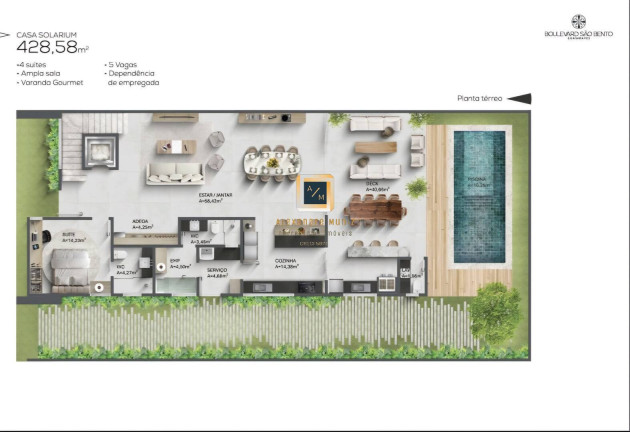 Imagem Casa com 5 Quartos à Venda, 428 m² em Guararapes - Fortaleza Imagem Casa com 5 Quartos à Venda, 428 m² em Guararapes - Fortaleza