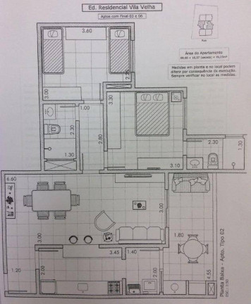 Foto do imóvel Apartamento com 2 Quartos à Venda, 80 m² em Vila São José - Taubaté