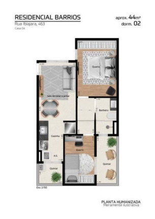 Imagem Apartamento com 2 Quartos à Venda, 36 m² em Parada Xv De Novembro - São Paulo Imagem Apartamento com 2 Quartos à Venda, 36 m² em Parada Xv De Novembro - São Paulo