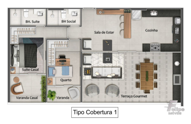 Imagem Imóvel com 2 Quartos à Venda, 65 m² em Praia Da Costa - Vila Velha
