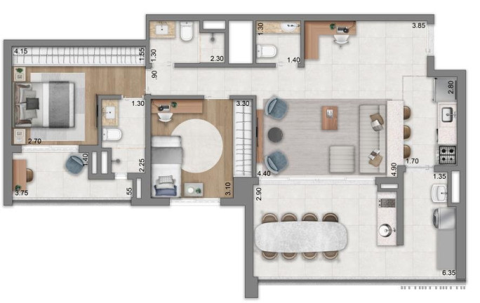 Imagem Apartamento com 2 Quartos à Venda, 94 m² em Jardim Das Acácias - São Paulo
