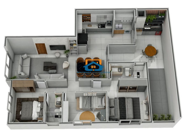 Imagem Apartamento com 3 Quartos à Venda, 90 m² em Imbaúbas - Ipatinga