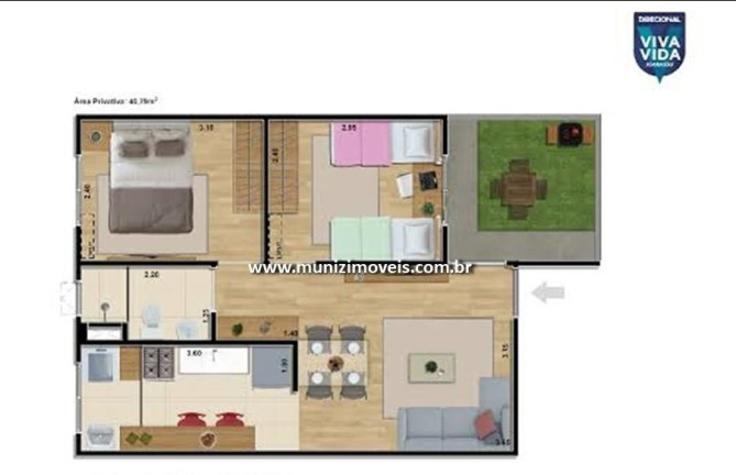 Imagem Apartamento com 2 Quartos à Venda, 40 m² em Centro - Igarassu
